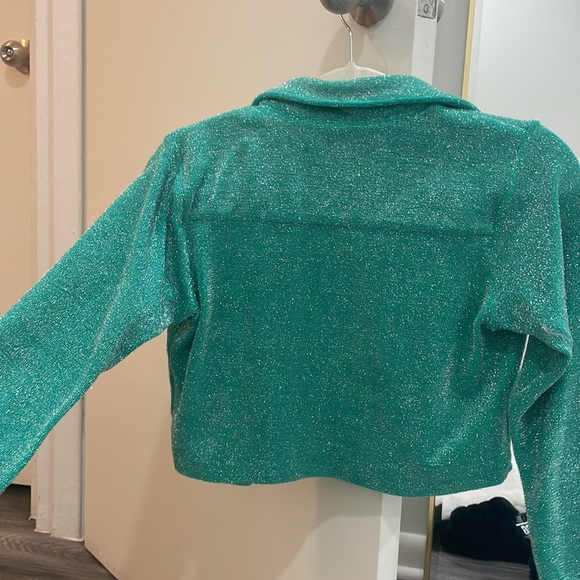 Medium Frankie’s Bikinis Josephine Cardi Crop Top - Picture 2 of 2